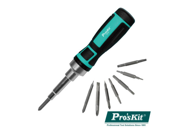 PROSKIT Conjunto de Chave Roquete C/ 7 Pontas Duplas PROSKIT Conjunto de Chave Roquete C/ 7 Pontas Duplas